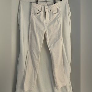 White Straight Leg Jeans
